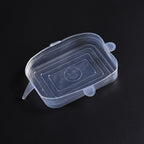 Set of 24 Air Tight Stretchable Silicone Lids - 12xRound, 12xRectangle