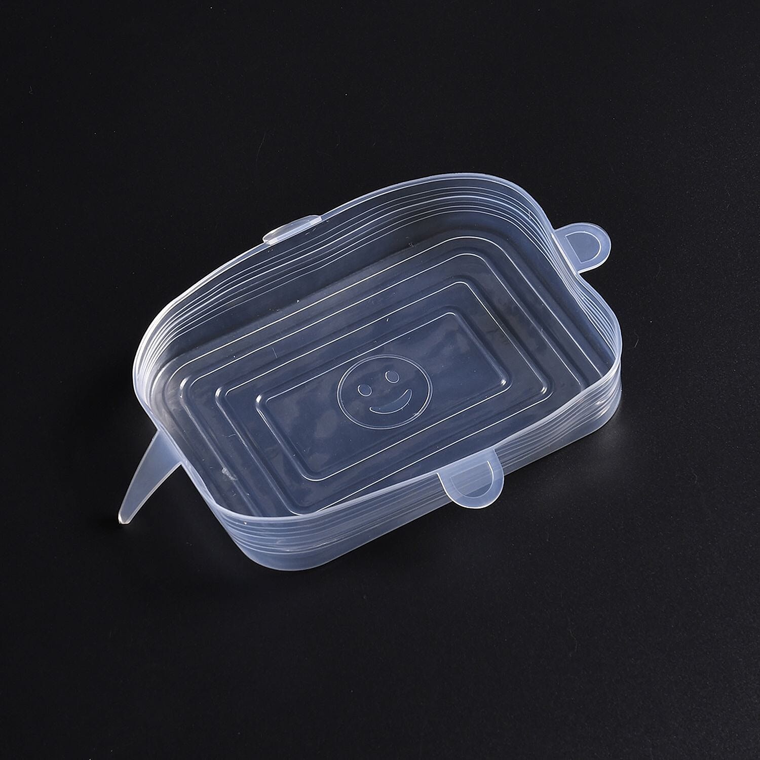 Set of 24 Air Tight Stretchable Silicone Lids - 12xRound, 12xRectangle