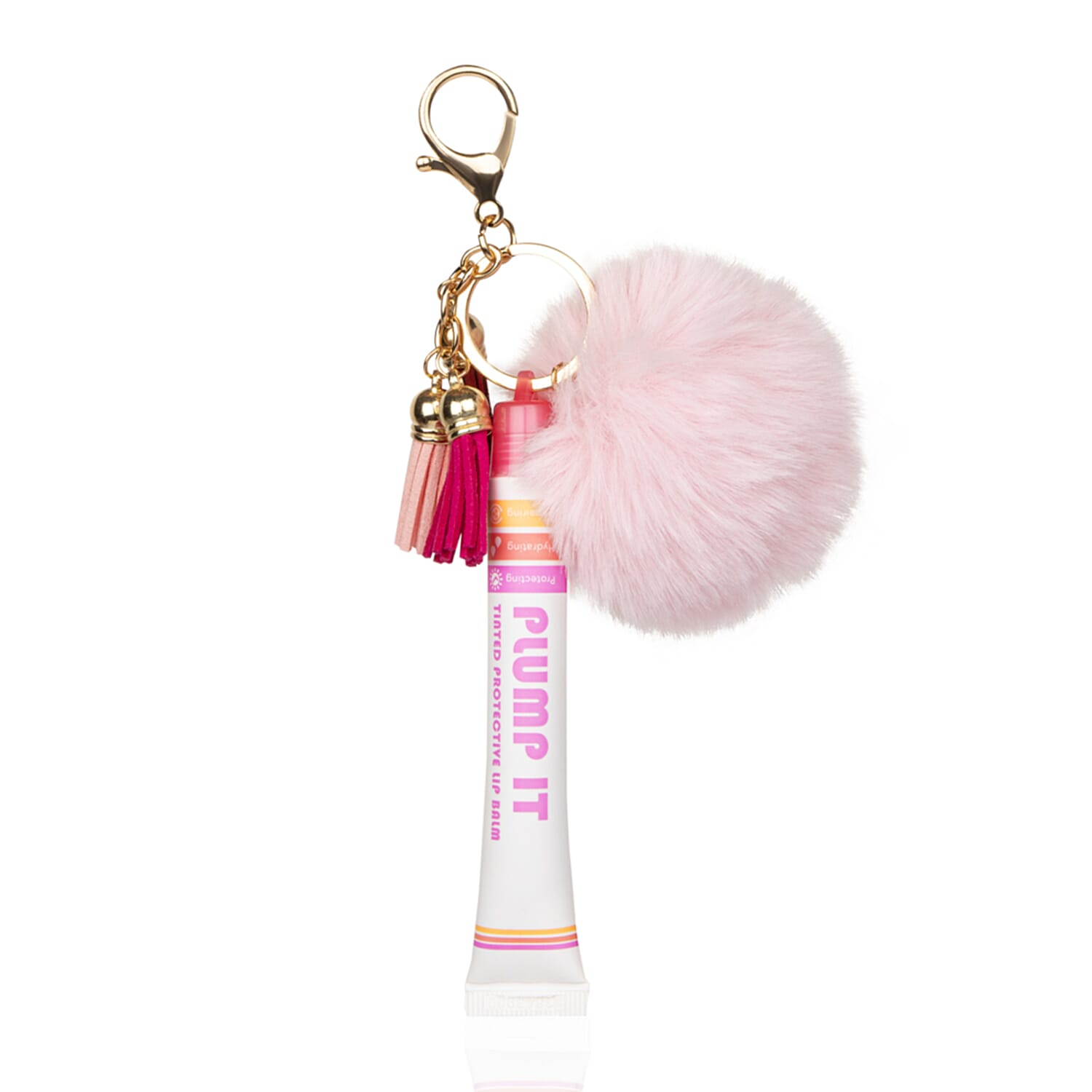 Skin In Motion- Plump It SPF 30 Tinted Lip Balm - Sheer Berry (With Free Pink Pom Pom)