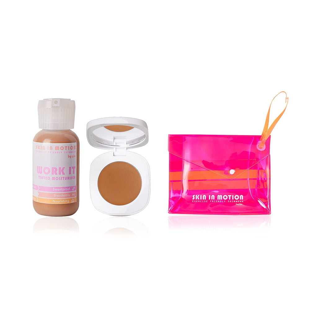 Skin in Motion- All about that Base - Tinted Moisturiser Shade 3 - Blend IT Concealer Shade 3  - (With Free Complexion Brush)
