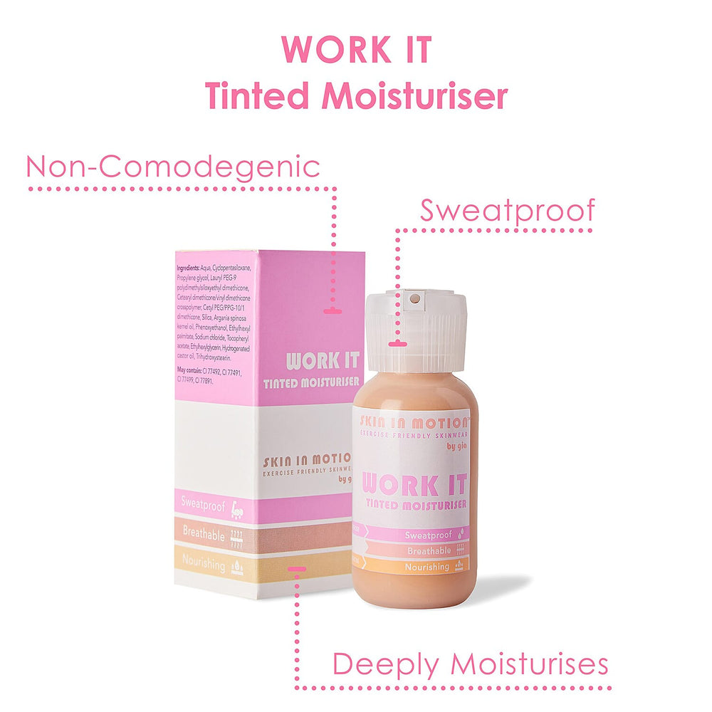 Skin in Motion- All about that Base - Tinted Moisturiser Shade 3 - Blend IT Concealer Shade 3  - (With Free Complexion Brush)