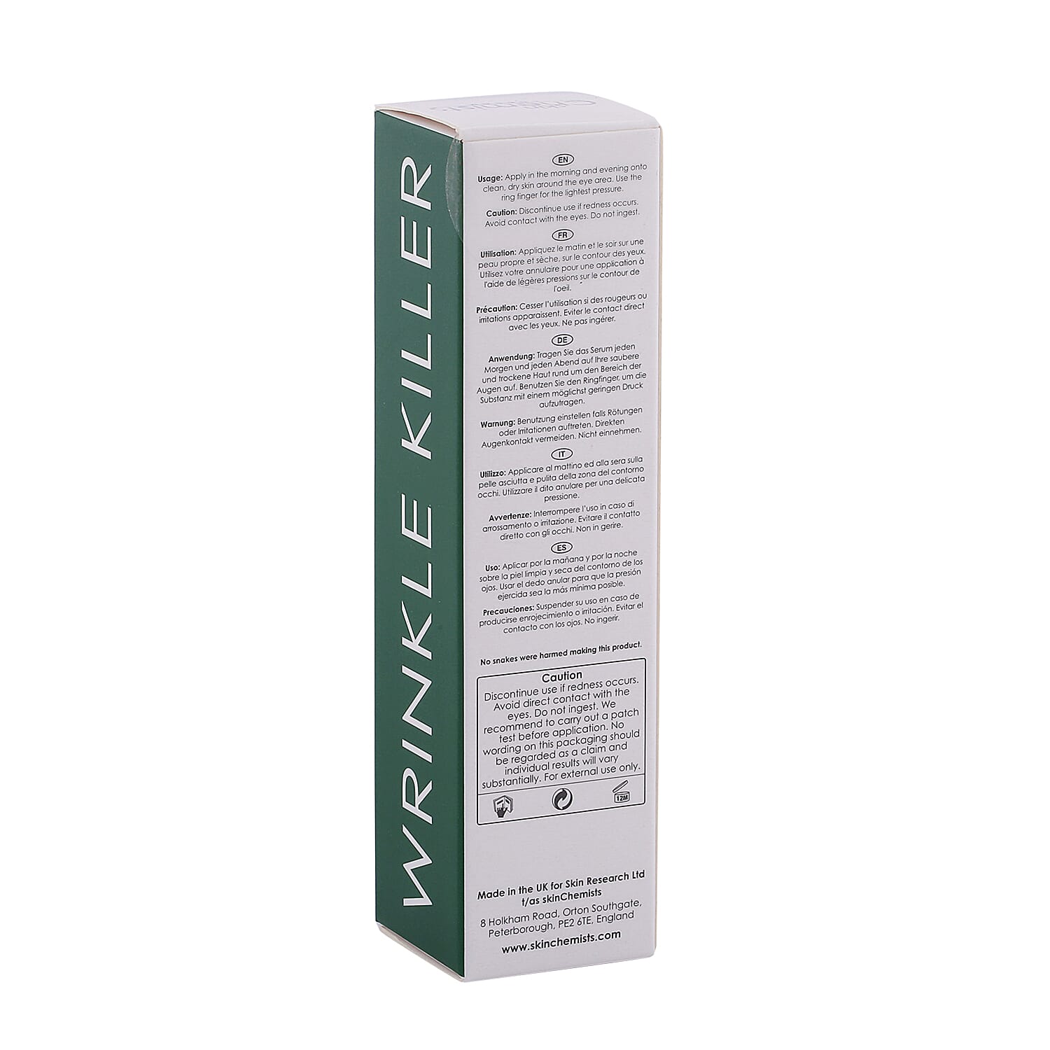 Skin Chemists- Original Wrinkle Killer Eye Serum 4% - 15ml