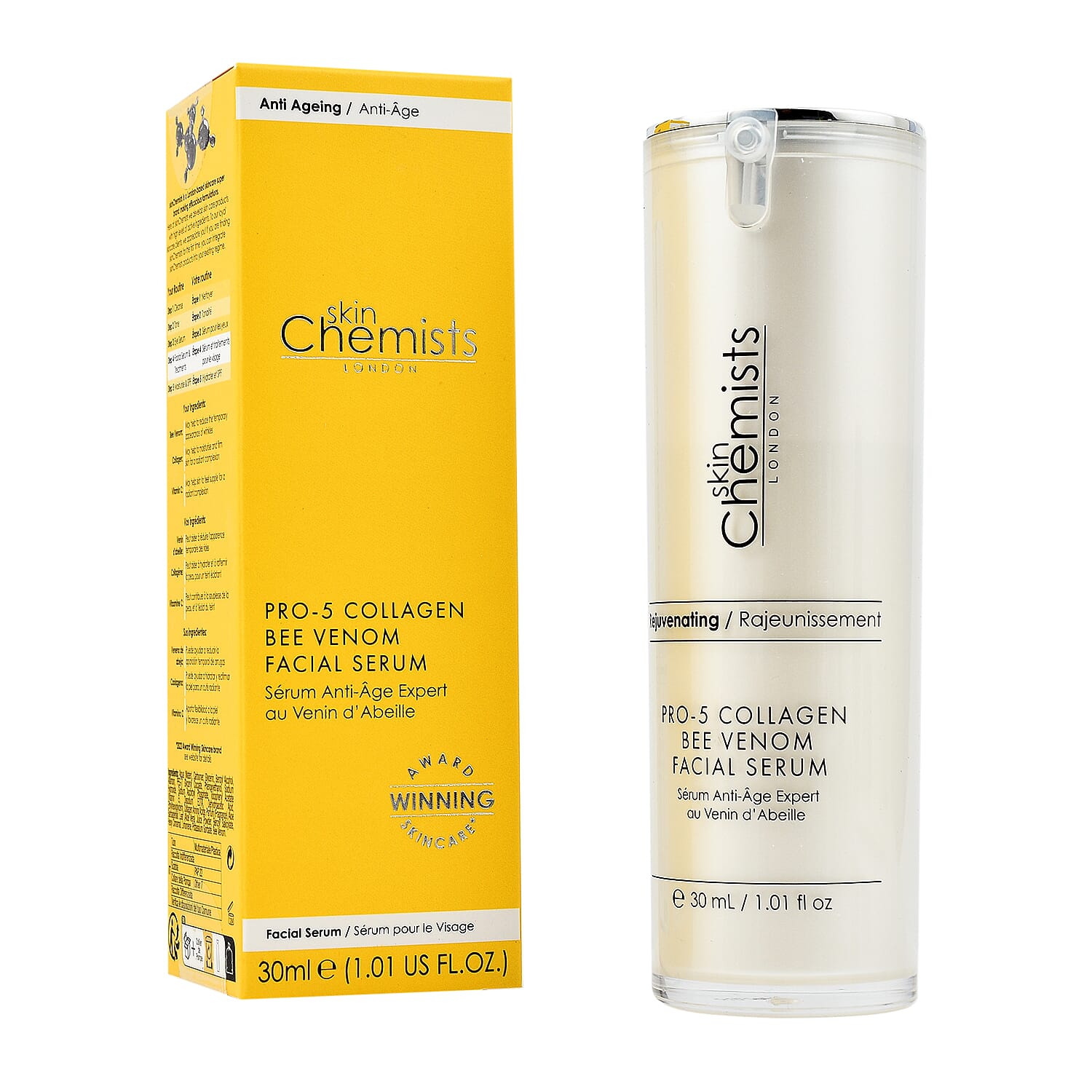 SkinChemists Pro-5 Collagen Bee Venom Facial Serum 30ml