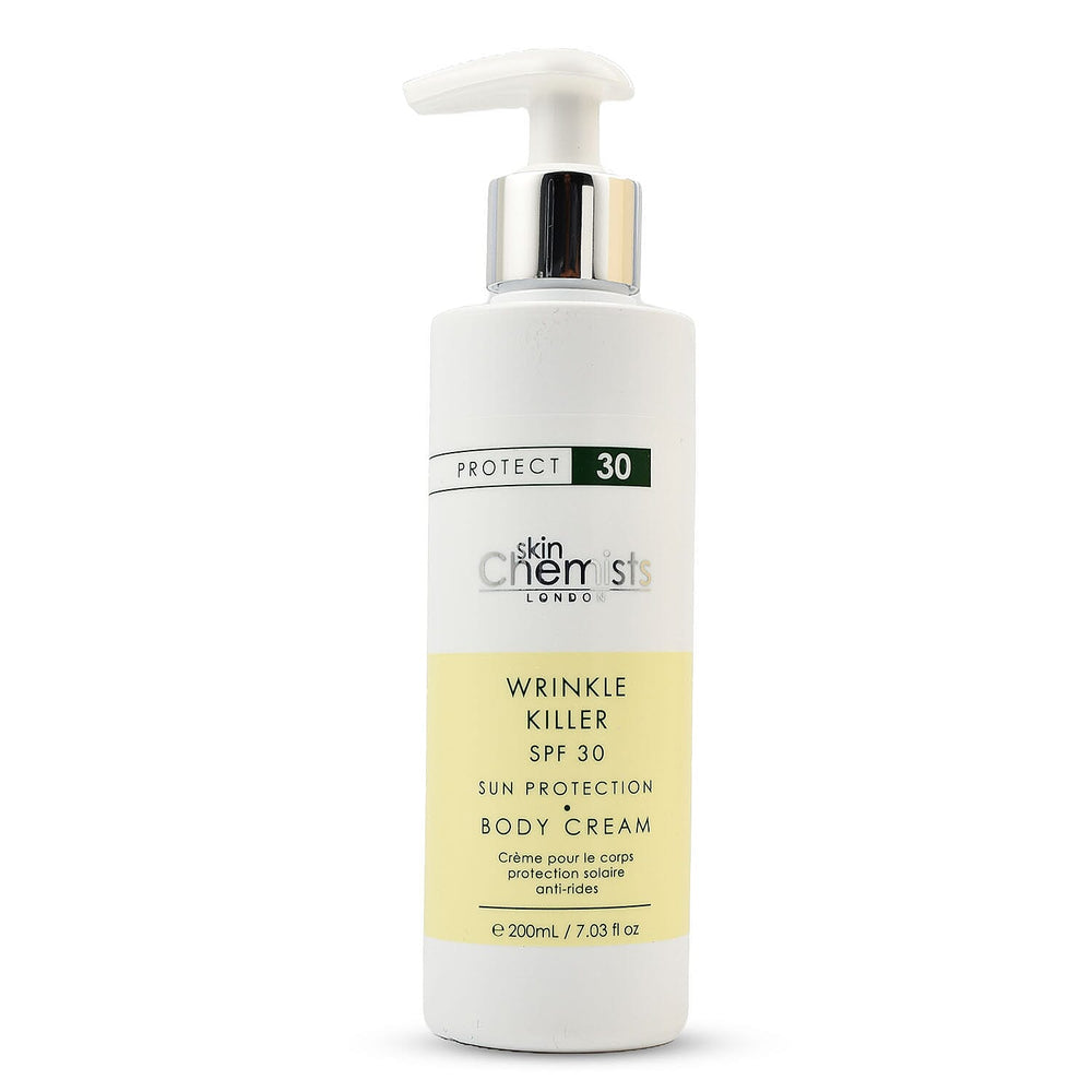 SkinChemists Wrinkle Killer Sun Protection SPF 30 Body Cream 200ml