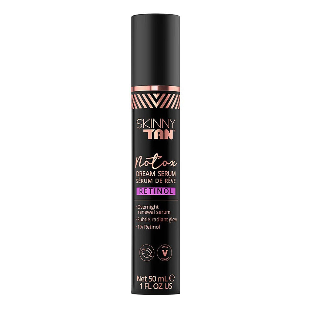 Skinny Tan- Notox Face Tanning - Anti-Aging Bundle (Incl. Notox Face Tan Beauty Elixir - 30ml, Notox Retinol Dream Serum - 50ml - Miracle Tanning Brush)
