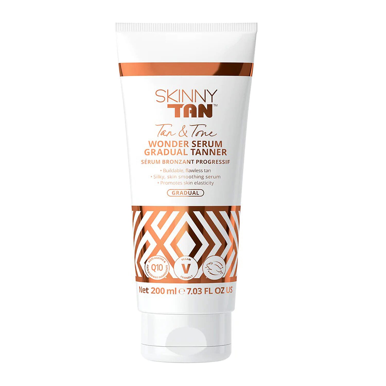 Skinny Tan- Wonder Serum Tanning Bundle (Incl. Wonder Serum Self-Tanner - 145ml, Wonder Serum Gradual Tanner - 200ml, Luxury Tanning Mitt & Tan Exfoliating Mitt)