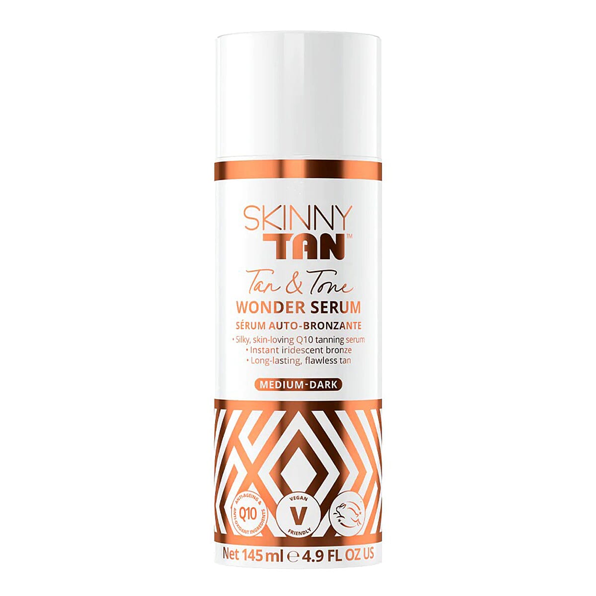 Skinny Tan- Wonder Serum Tanning Bundle (Incl. Wonder Serum Self-Tanner - 145ml, Wonder Serum Gradual Tanner - 200ml, Luxury Tanning Mitt & Tan Exfoliating Mitt)