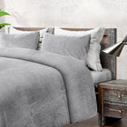Fleece Duvet Cover - Silver