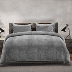 Fleece Duvet Cover - Silver