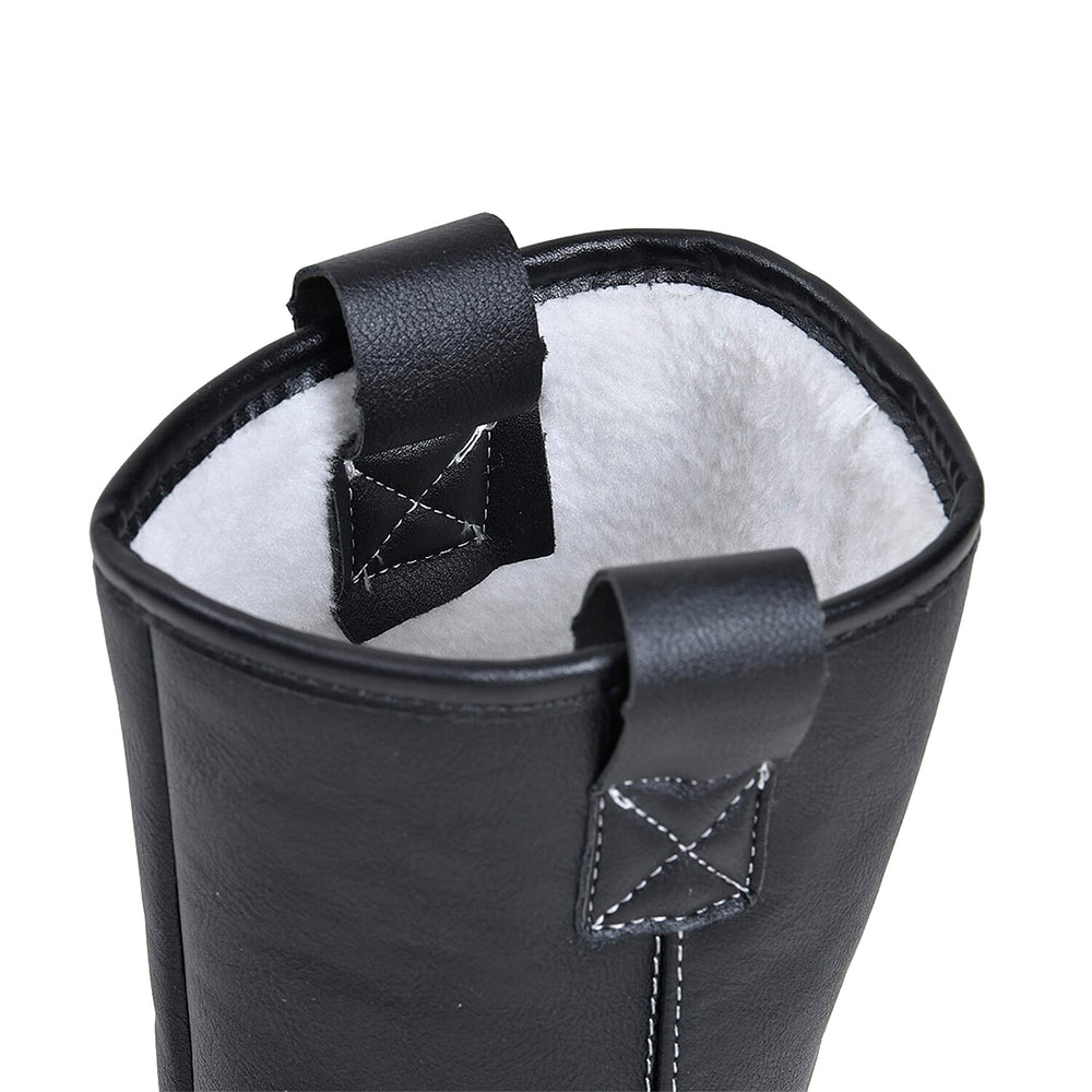 Faux Fur Inside Winter Boots (Size 7) - Black