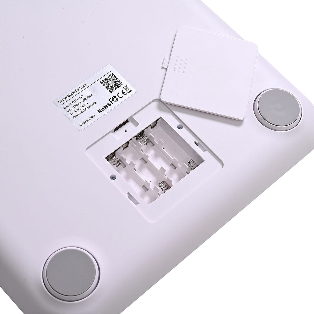 "Smart Handle bar Body Fat scale With unique ITO pattern design Color--white  Product size -300x300x26mm Display size -86x36mm Power -4pcsxAA batteries ( Not including )  Capacity-180kg-4001b Division