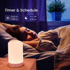 Gosund Smart Colour Changing LED Table Lamp with Voice Control and Soft Dimming Feature - Grey