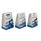 Set of 3 Smartphone Fan - White, Blue - Grey