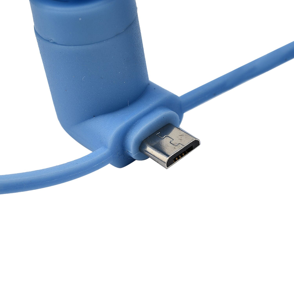 Set of 3 Smartphone Fan - White, Blue - Grey