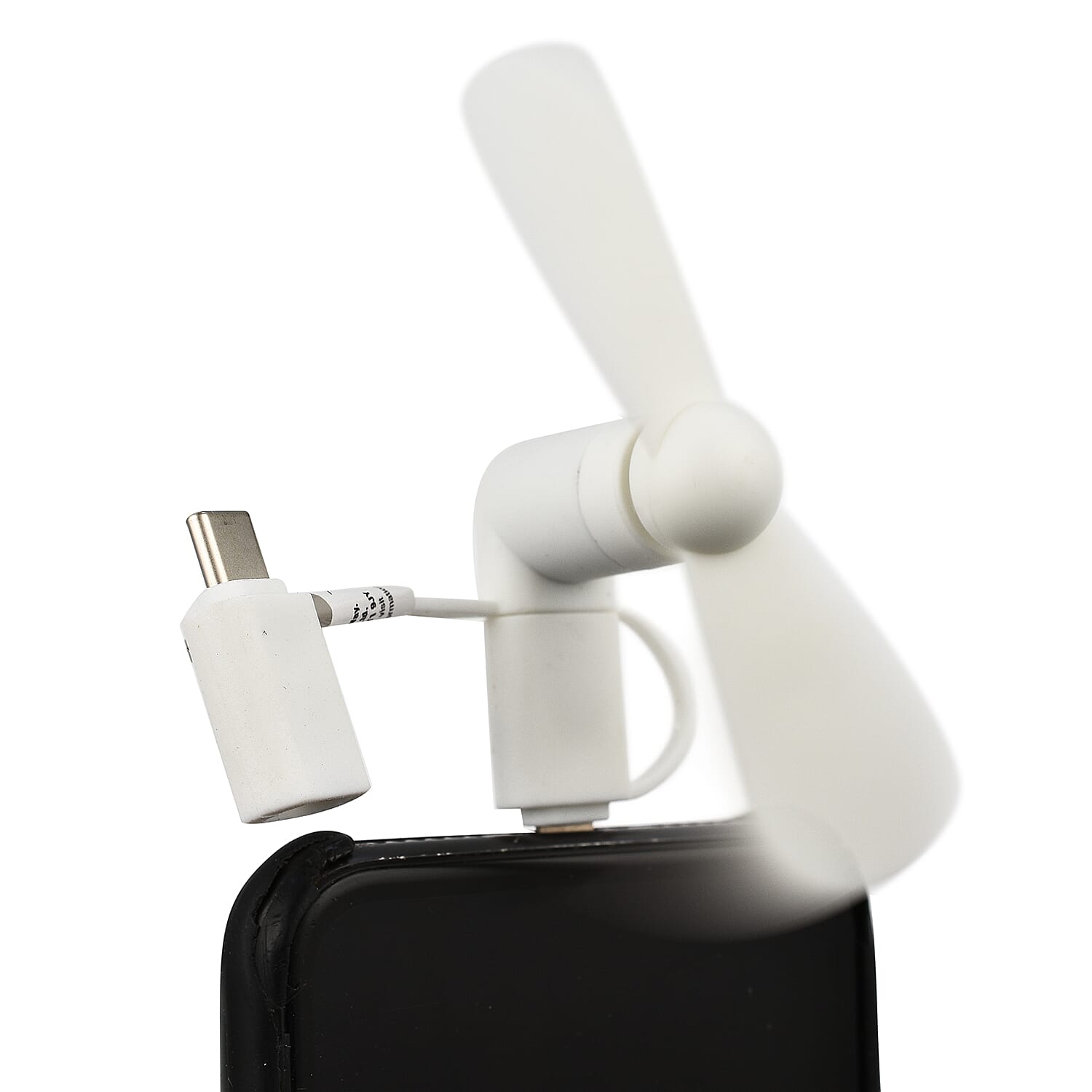 Set of 3 Smartphone Fan - White, Blue - Grey