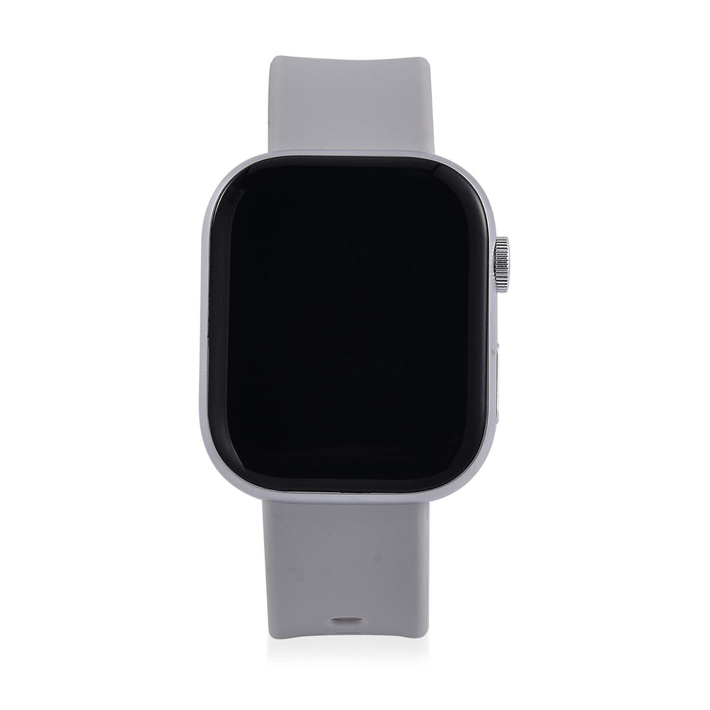 Smart Watch With Hryfine App - Bluetooth, Multi Dial Health Monitor with Heart Rate, Blood Pressure, Blood Oxygen, Sleep Monitor, Steps (supports Apple iOS 8.0, Android 4.4 or Above) - Grey