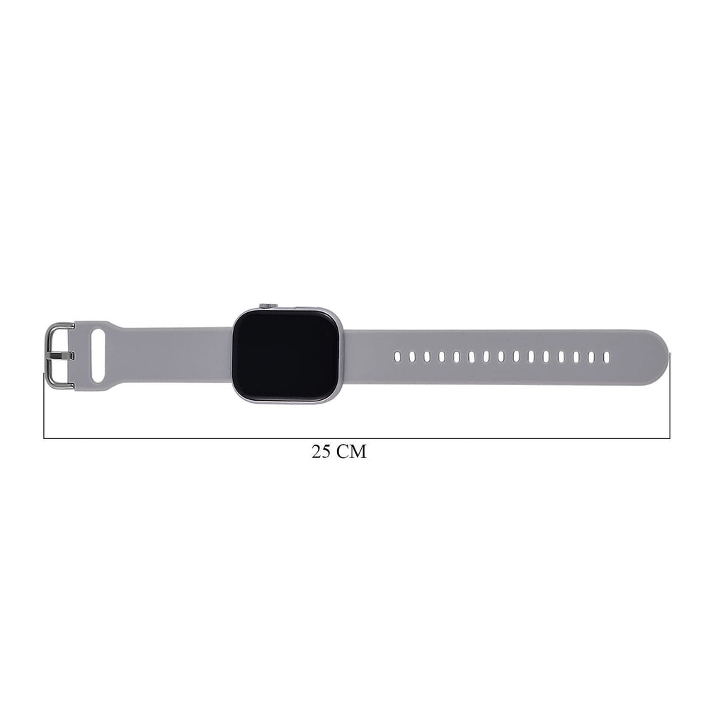 Smart Watch With Hryfine App - Bluetooth, Multi Dial Health Monitor with Heart Rate, Blood Pressure, Blood Oxygen, Sleep Monitor, Steps (supports Apple iOS 8.0, Android 4.4 or Above) - Grey