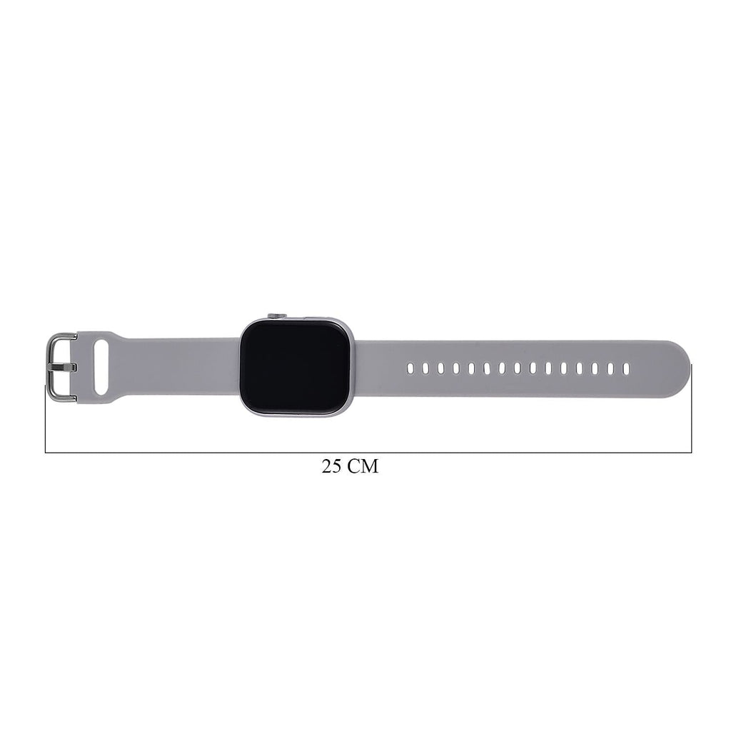 Smart Watch With Hryfine App - Bluetooth, Multi Dial Health Monitor with Heart Rate, Blood Pressure, Blood Oxygen, Sleep Monitor, Steps (supports Apple iOS 8.0, Android 4.4 or Above) - Grey