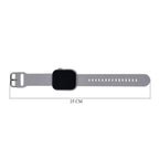 Smart Watch With Hryfine App - Bluetooth, Multi Dial Health Monitor with Heart Rate, Blood Pressure, Blood Oxygen, Sleep Monitor, Steps (supports Apple iOS 8.0, Android 4.4 or Above) - Grey