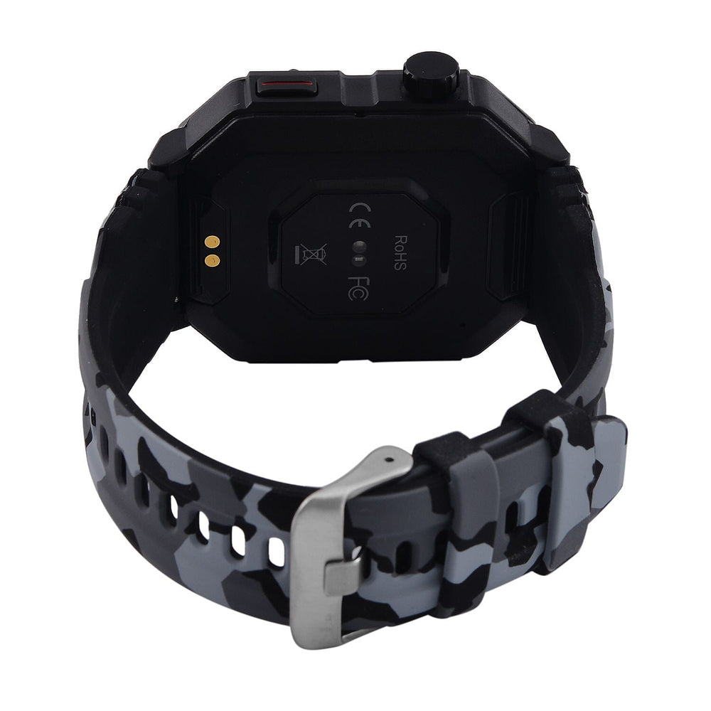 Waterproof Bluetooth Smartwatch with Livefit App (Compatible with Apple iOS 10, Android 6.0 or Above) - Black - Grey