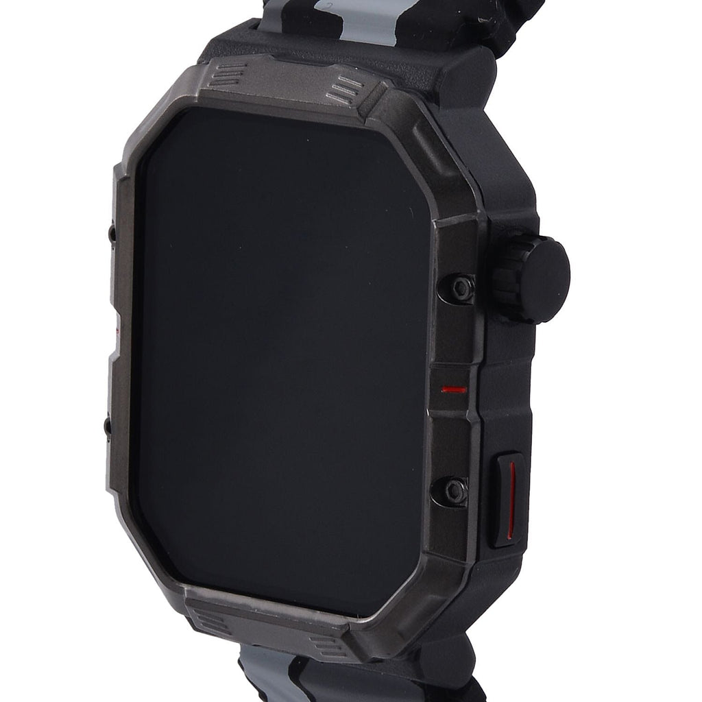 Waterproof Bluetooth Smartwatch with Livefit App (Compatible with Apple iOS 10, Android 6.0 or Above) - Black - Grey