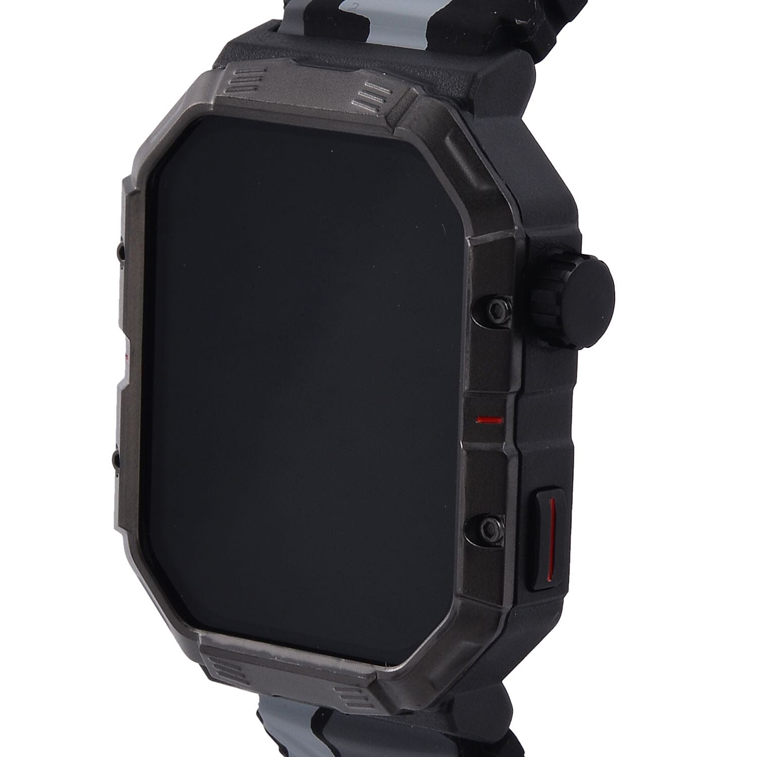 Waterproof Bluetooth Smartwatch with Livefit App (Compatible with Apple iOS 10, Android 6.0 or Above) - Black - Grey