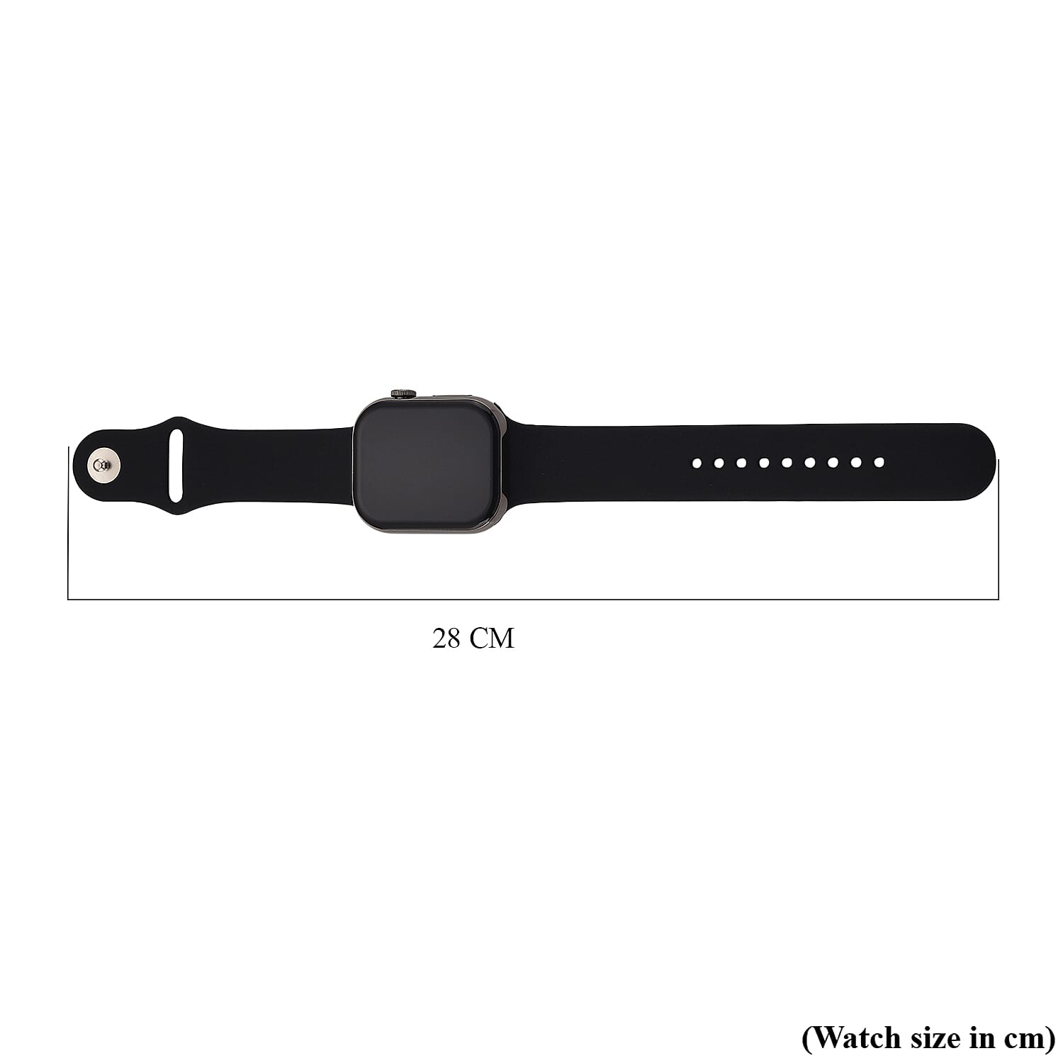 HW X PRO Smartwatch 2.01 inch TFT Display, IP67 Waterproof, Wireless Charging, Health Monitor, Bluetooth 5.2 for Men - Women with Black Silicone Strap