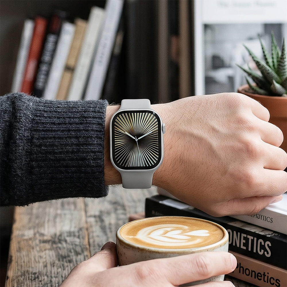 CONNECTPRO HW X PRO 2.01inch Smartwatch with Bluetooth 5.2, Wireless Charging - IP67 Waterproof - Includes Grey - Black Silicone Straps.