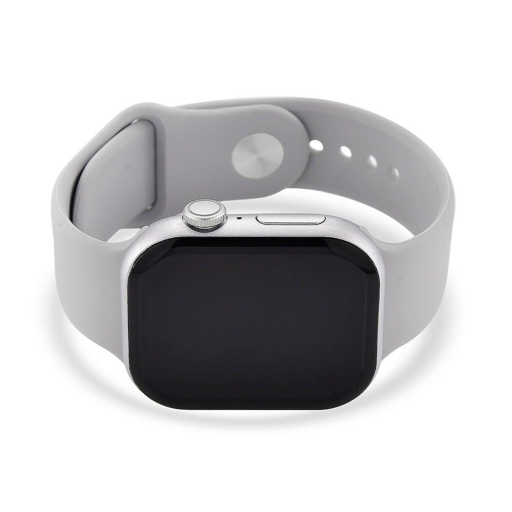 CONNECTPRO HW X PRO 2.01inch Smartwatch with Bluetooth 5.2, Wireless Charging - IP67 Waterproof - Includes Grey - Black Silicone Straps.