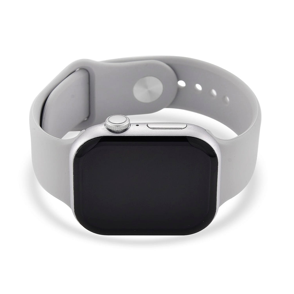 CONNECTPRO HW X PRO 2.01inch Smartwatch with Bluetooth 5.2, Wireless Charging - IP67 Waterproof - Includes Grey - Black Silicone Straps.