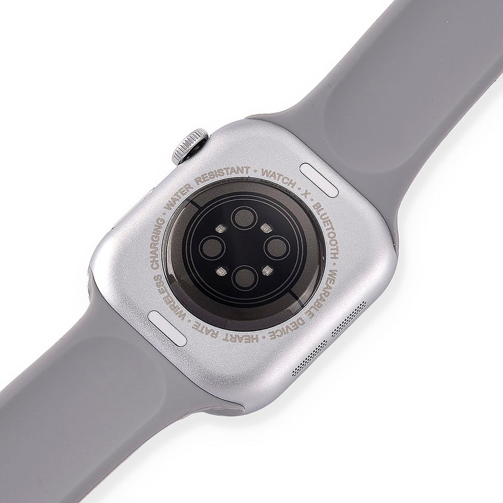 CONNECTPRO HW X PRO 2.01inch Smartwatch with Bluetooth 5.2, Wireless Charging - IP67 Waterproof - Includes Grey - Black Silicone Straps.