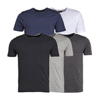 Pack of 5 - Smith - Jones Cotton Knitted Tee (Size M) - Grey