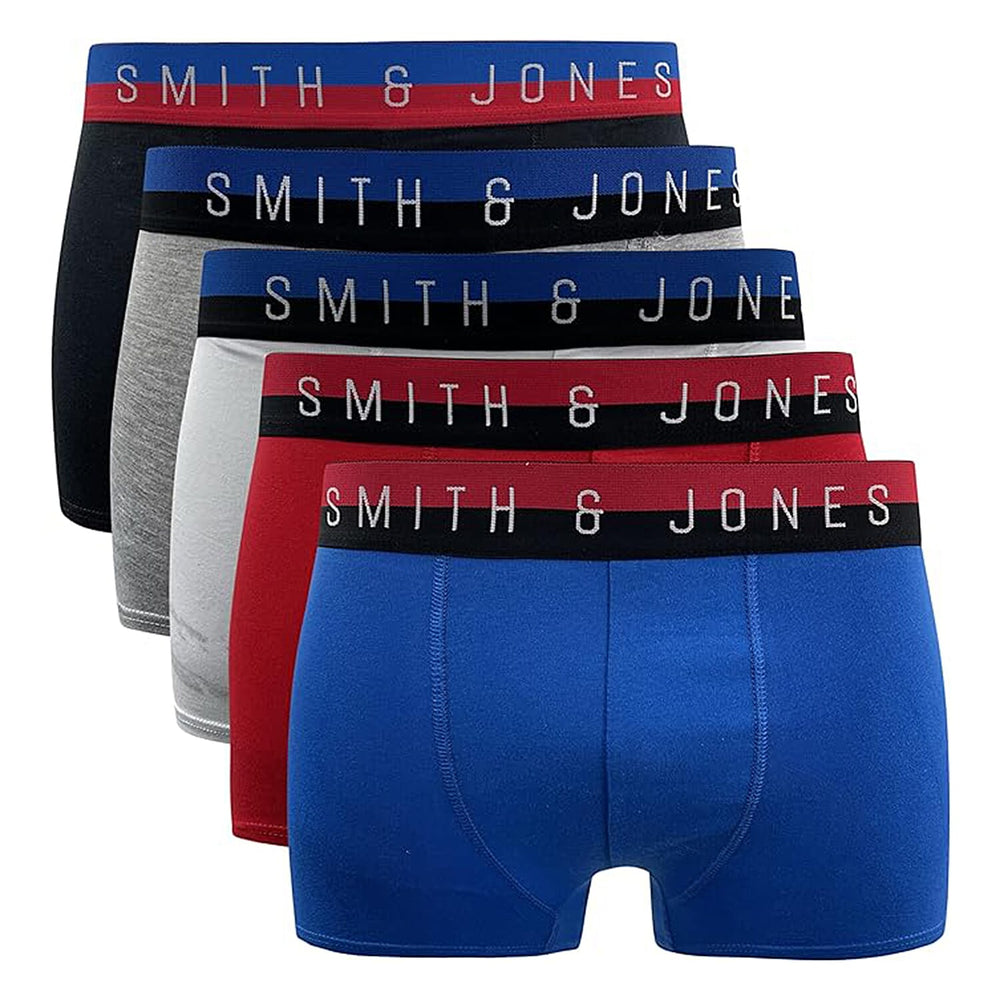 Set of 5 - Smith - Jones 100% Cotton Trunk (Size S - 30 inch waist) - Multi