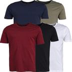 Smith - Jones Pack of 5 - Cotton Knitted Crew Neck Tee (Size XL) - Multi