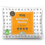 SNUG Brilliantly Bouncy Cotton Pillow - White