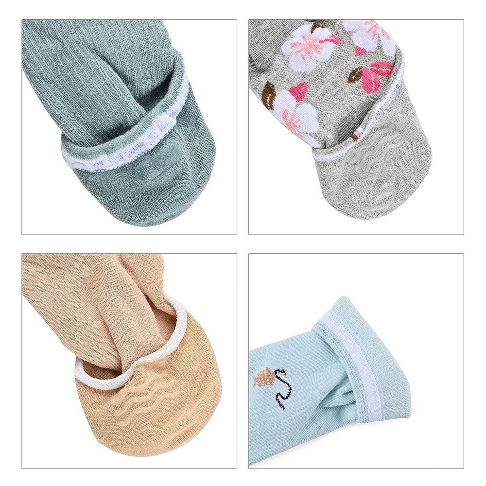 Set of 20 Pairs Socks (Incl. 5 Pairs of Flip Flop, Mesh Designed, Floral & Low-Cut Socks) - Multi