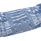 Snowflake Pattern Thick Warm Sherpa Socks - Blue