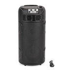 Solar Powered Bluetooth Speaker with Seven Coloured Lights - BT-USB-TF Card (Size 15x32.5X15 cm) - Black