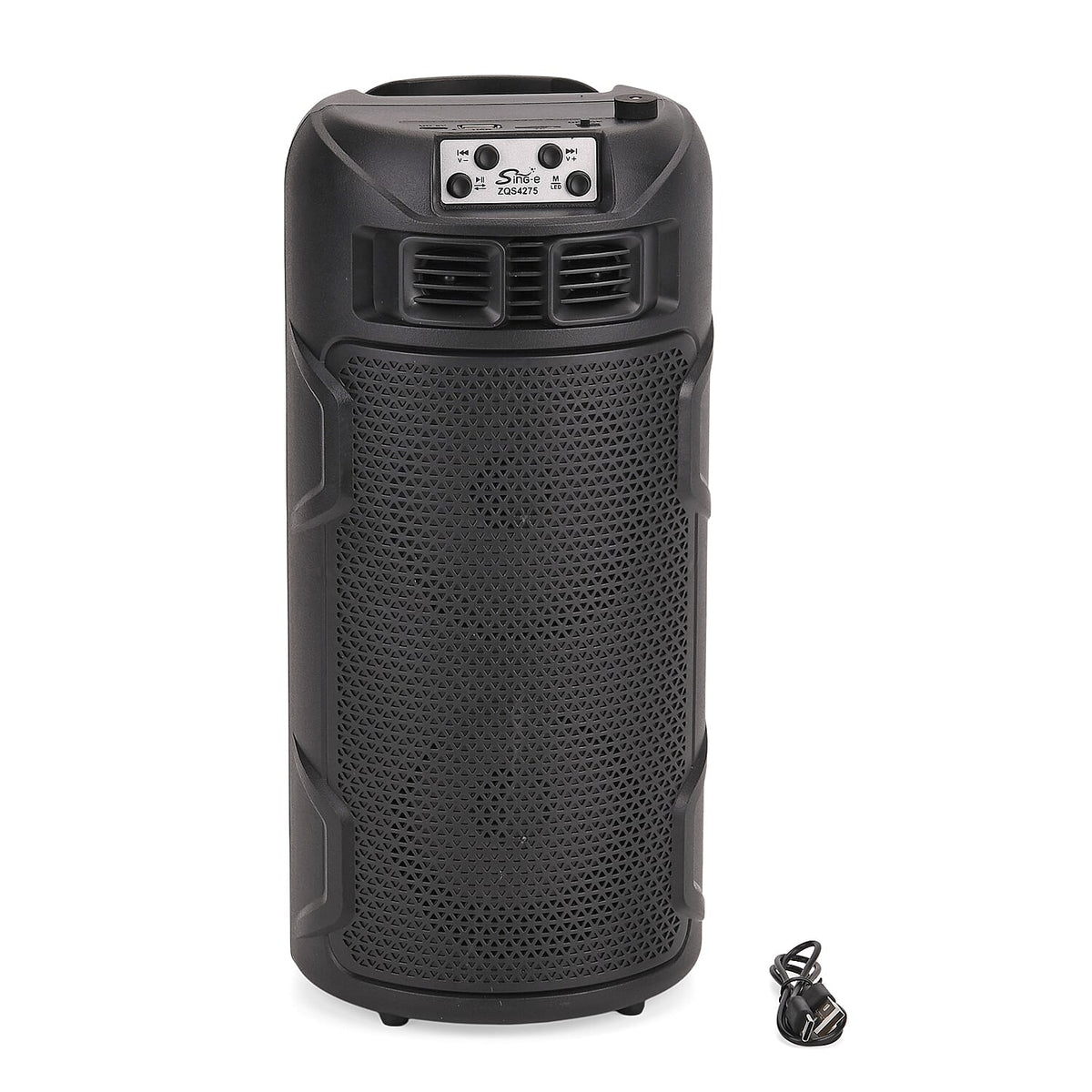Solar Powered Bluetooth Speaker with Seven Coloured Lights - BT-USB-TF Card (Size