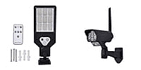 Solar Powered Motion Sensor Lamp with 3 Modes & SOS Flash with Remote