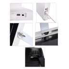 Solar Panel Dual HD Camera System with Night Vision, Flood Lights, 8W Solar Panel Included