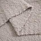 Solid Colour Cozy Microfiber Knitted Blanket (Size 152x127 Cm) - Coffee