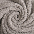 Solid Colour Cozy Microfiber Knitted Blanket (Size 152x127 Cm) - Coffee