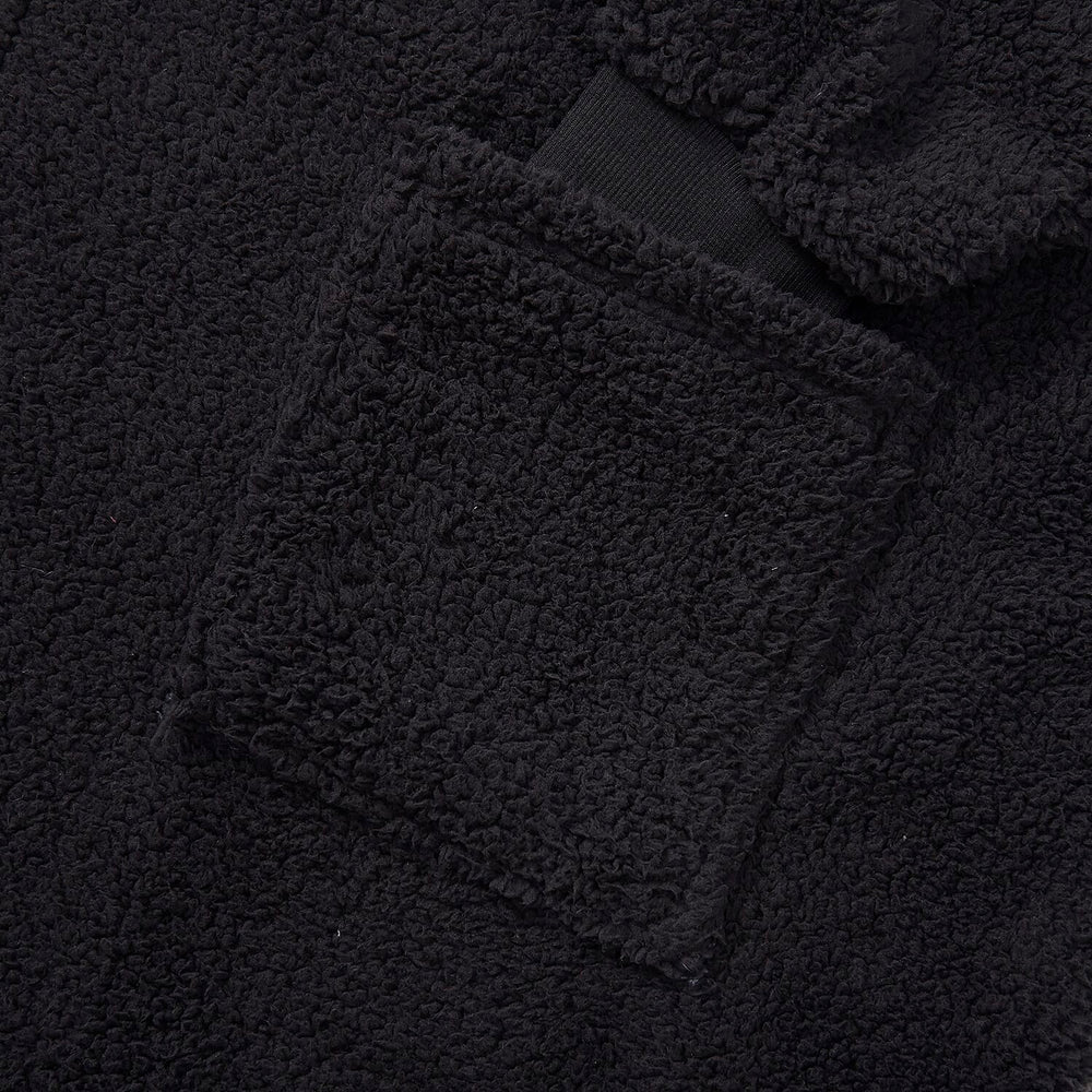 Adults’ Solid Colour Sherpa Blanket Hoodie with Zip Front & Side Pockets