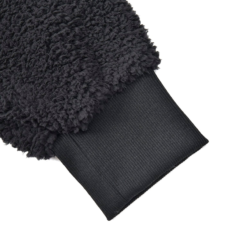 Adults’ Solid Colour Sherpa Blanket Hoodie with Zip Front & Side Pockets