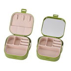 Set of 2 - Solid Jewellery Box - Green