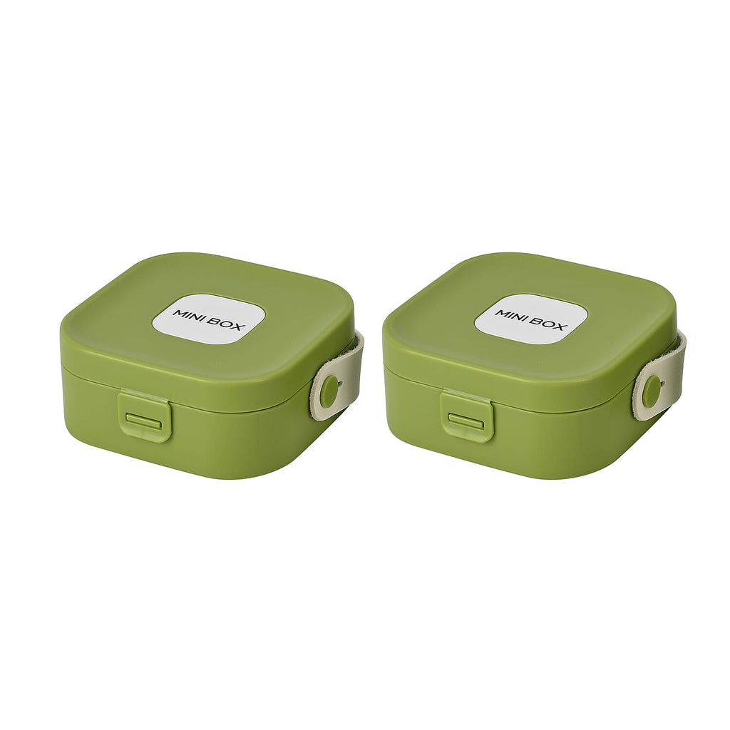Set of 2 - Solid Jewellery Box - Green
