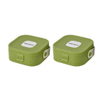 Set of 2 - Solid Jewellery Box - Green