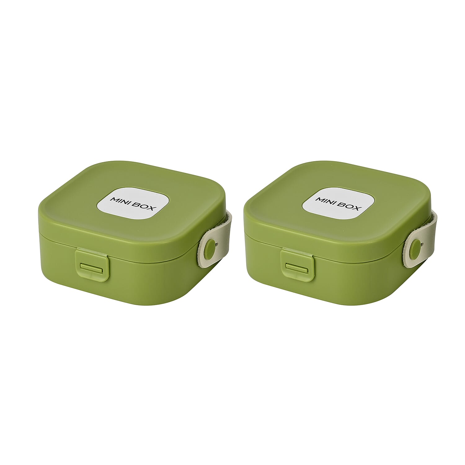 Set of 2 - Solid Jewellery Box - Green