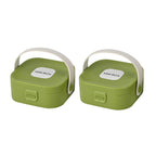 Set of 2 - Solid Jewellery Box - Green